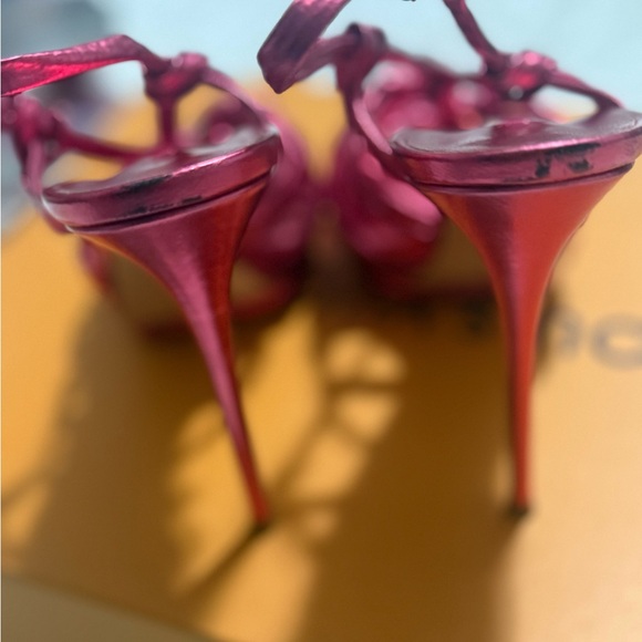 Casadei Women's Pink Strappy Sandals - Picture 10 of 10